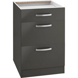 wiho Küchen Unterschrank "Kansas", 50 cm breit, mit 2 großen Auszügen ohne Arbeitsplatte