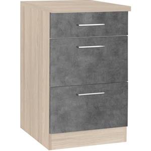 wiho Küchen Unterschrank "Zell", mit großen Auszügen, Breite 50 cm