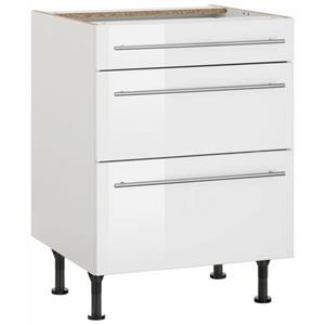 OPTIFIT Unterschrank "Bern", 60 cm breit, mit Schubkasten und 2 Auszügen,höhenverstellbare Füße