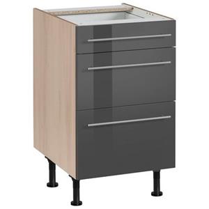 OPTIFIT Unterschrank "Bern", 50 cm breit, mit Schubkasten und 2 Auszügen, höhenverstellbare Füße