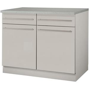 wiho Küchen Unterschrank "Chicago", 100 cm breit, 2 Schubkästen und 2 Türen, für viel Stauraum