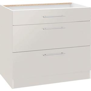 wiho Küchen Unterschrank "Cali", 90 cm breit, mit 2 großen Auszügen ohne Arbeitsplatte