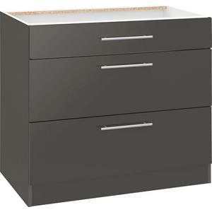 wiho Küchen Unterschrank "Cali", 90 cm breit, mit 2 großen Auszügen ohne Arbeitsplatte