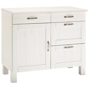 Home affaire Onderkast Alby Breedte 100 cm, 1 deur, 4 laden