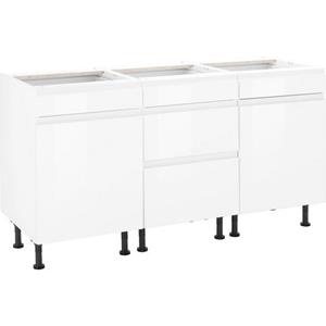 OPTIFIT Unterschrank "Avio", Hochglanz-Fronten und höhenverstellbare Füße, Breite 150 cm