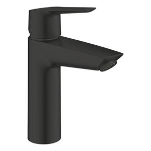 Grohe Start Wastafelkraan - 1-gats - m-size - push open - voorsprong 19.2cm - mat zwart 237462432