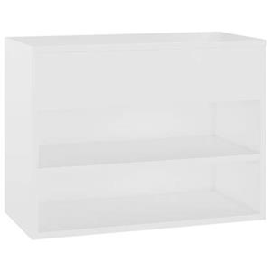 Schoenenbank 60x30x45 cm spaanplaat wit