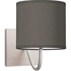 Home Sweet Home wandlamp Beach met lampenkap Bling 16 cm - antraciet