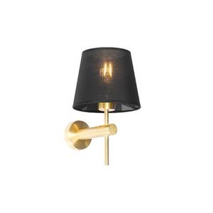 QAZQA Wandlamp pluk - Goud/messing - Modern - L 18cm