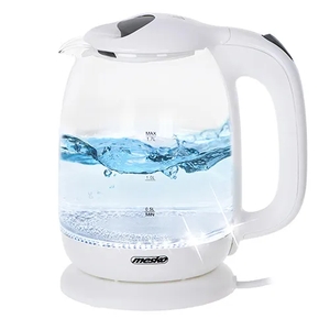 Adler Wasserkocher Adler MS1302w - Glas Wasserkocher für 1,7L - 2200W, 2200,00 W