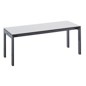 Eurokraft pro Kleedkamerbank met stalen onderstel, l x h x d = 1000 x 415 x 400 mm, zitting lichtgrijs