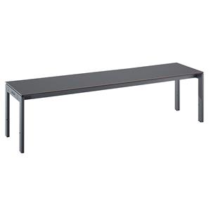 Eurokraft pro Kleedkamerbank met stalen onderstel, l x h x d = 1500 x 415 x 400 mm, zitting basaltgrijs