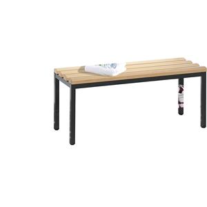 C+P Garderobenbank BASIC, mit Schuhrost, Buchenholz, Länge 1000 mm