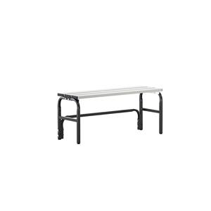 Sypro Kleedkamerbank van roestvast staal, h x d = 450 x 350 mm, lengte 1015 mm, antraciet