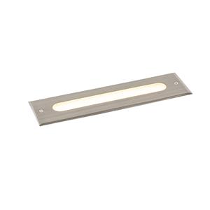 qazqa Moderne grondspot staal 30 cm incl. led IP65 - Eline - Stahl