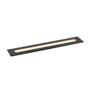 qazqa Moderne grondspot zwart 50 cm incl. led IP65 - Eline - Schwarz