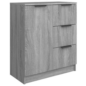 VidaXL Dressoir 60x30x70 cm bewerkt hout grijs sonoma eikenkleurig