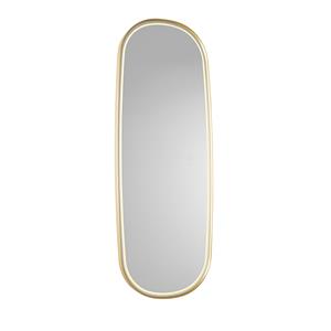 Qazqa - Moderner Badezimmerspiegel Gold inkl. led dimmbar - Geraldien - Gold