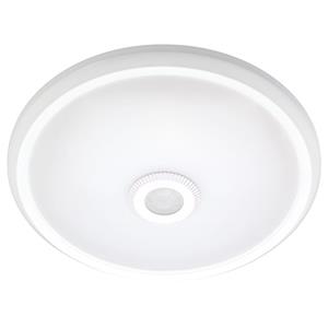 HOFTRONIC™ Plafondlamp - 12 Watt en 1160 Lumen - Incl. ingebouwde bewegingssensor - 6400K daglicht wit - IP20 voor binnen - Plafonniere Wit - LED binnenverlichting