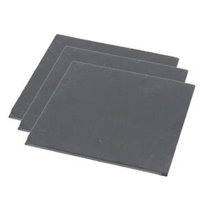 Set van 3x stuks leisteen serveerplanken 30 x 30 cm -