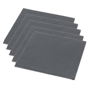 Set van 5x stuks leisteen serveerplanken 30 x 30 cm -