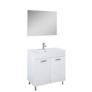 Royo Ava Badmeubelset 80cm 2 Deuren Wit En Chroom
