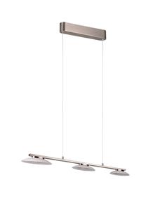 trioleuchten Höhenverstellbare led Balkenpendelleuchte merton Silber, b: 102cm