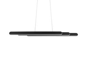 trioleuchten Led Pendelleuchte helios Schwarz ausziehbar bis 130cm, mit touch Dimmer