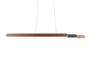 trioleuchten Trio Leuchten - led Pendelleuchte helios Coffee ausziehbar bis 130cm, mit touch Dimmer