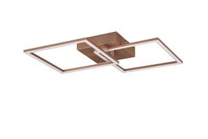 realityleuchten R64492165 Deckenleuchte trail Coffee 20W led, Höhe ca. 7 cm