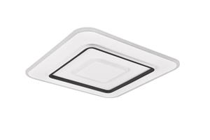 realityleuchten Reality Leuchten - Flache led Deckenleuchte jora Weiß mit Fernbedienung dimmbar, 60x60cm