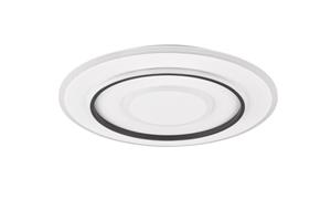 realityleuchten Flache led Deckenleuchte jora Weiß mit Fernbedienung dimmbar, ø 60cm