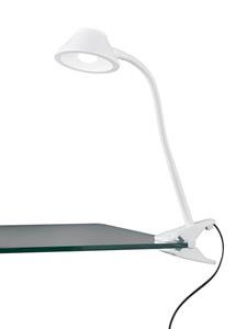 realityleuchten Reality Leuchten - led Klemmleuchte berry Flexarm, Kunststoff Weiß, Höhe 26cm