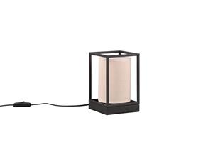 Trio Lighting Tischlampe Ross mit Stoffschirm und Metallgestell
