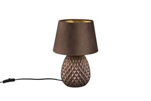 Trio Leuchten Klassische Tischlampe braun 35 cm - Betty