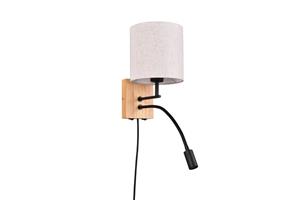 Trio international Landelijke wandlamp Nilam ronde kap 212879236