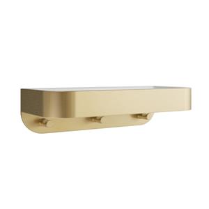 Crosswater Douchemand Wandgemonteerd Witte Inzet Geborsteld Messing SB035WF