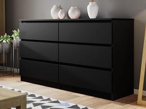 Mobistoxx Commode MALIWA 6 lades zwart