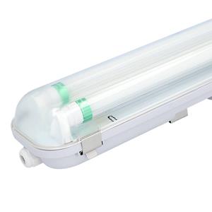 HOFTRONIC™ LED T8 TL armatuur IP65 120 cm 6000K 18W 5760lm 160lm/W incl. flikkervrije LED buizen koppelbaar