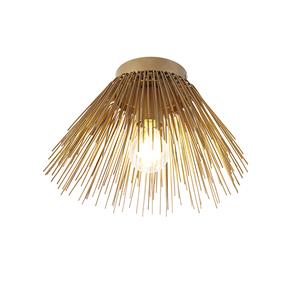 qazqa Art Deco Deckenleuchte Gold - Besen - Gold/Messing