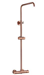 Saniclear Copper opbouw regendouche z. handdouche z. doucheslang z. hoofddouche