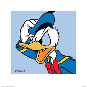 Pyramid Donald Duck Blue Kunstdruk 40x40cm