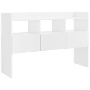 VidaXL Dressoir 105x30x70 cm spaanplaat hoogglans wit