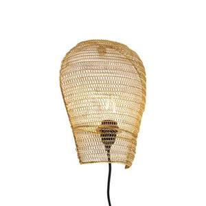 qazqa Orientalische Wandleuchte Gold 35 cm - Nidum - Gold/Messing