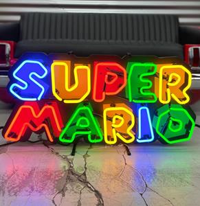 Fiftiesstore Super Mario Logo Neon Verlichting 80 x 38,5 cm