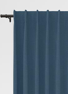 Vadain Staba gordijn - Dark Blue met Enkele plooi