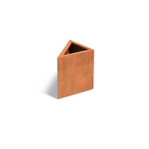 Tuinvoordeel Triangle cortenstaal 60x60x60 cm plantenbak
