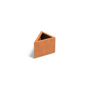 Tuinvoordeel Triangle cortenstaal 60x60x40 cm plantenbak
