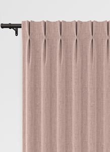 Vadain Orkney gordijn - Dusty Pink met Dubbele plooi