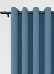 Vadain Staba ringgordijn - Washed Blue met ringen